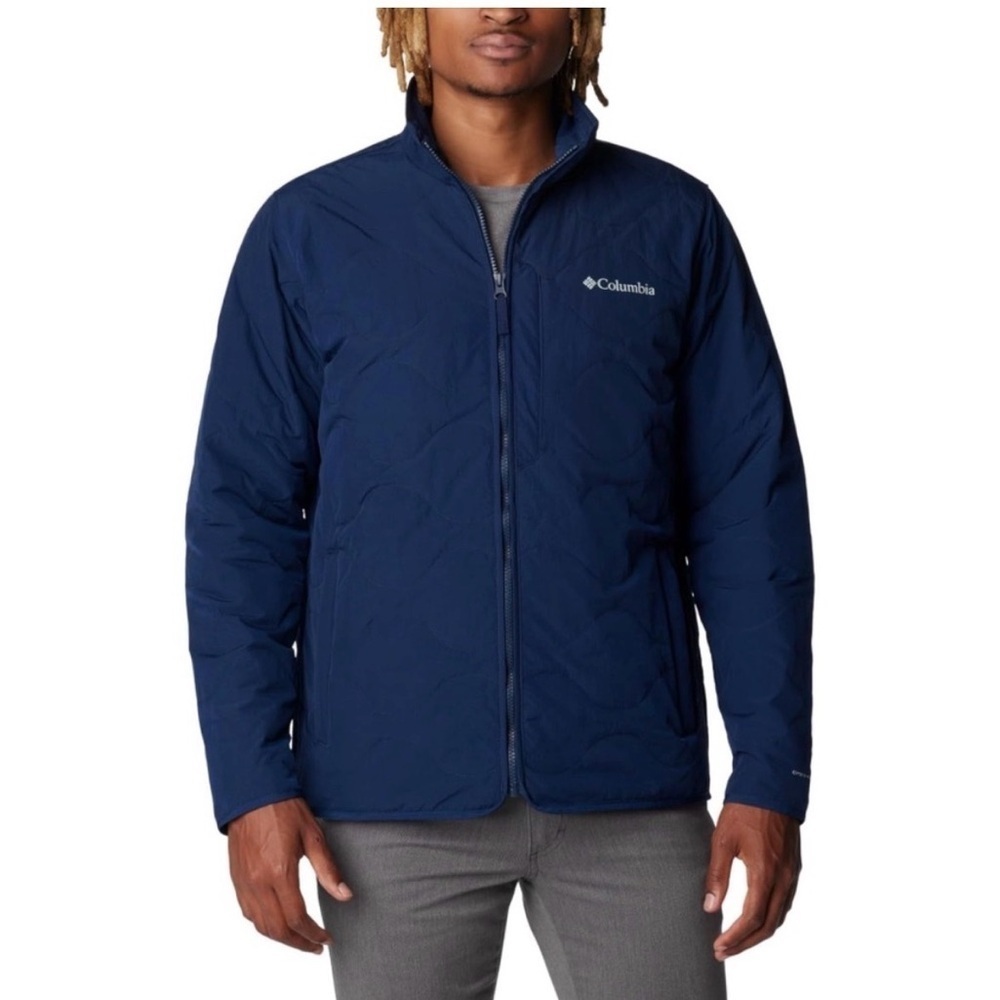 NWT Columbia Men's Navy Blue Birchwood Jacket Size Large